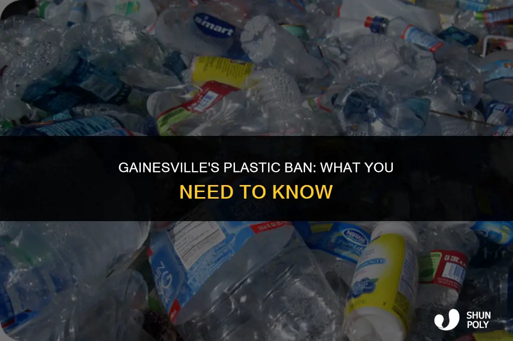when does the plastic ban in gainbesville start
