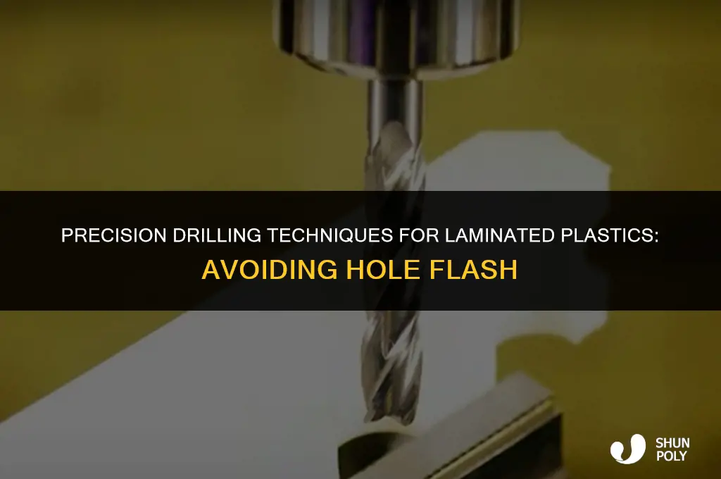 when drilling laminated plastics avoid drilling holes flash cards