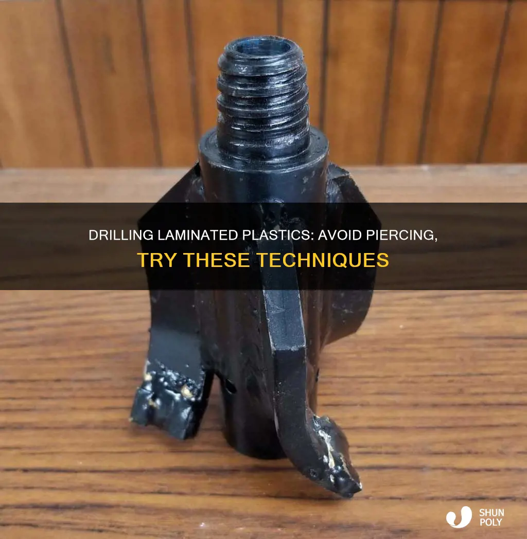 when drilling laminated plastics avoid drilling holes