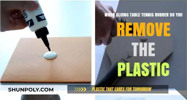 Should You Remove Plastic Before Gluing Table Tennis Rubber?