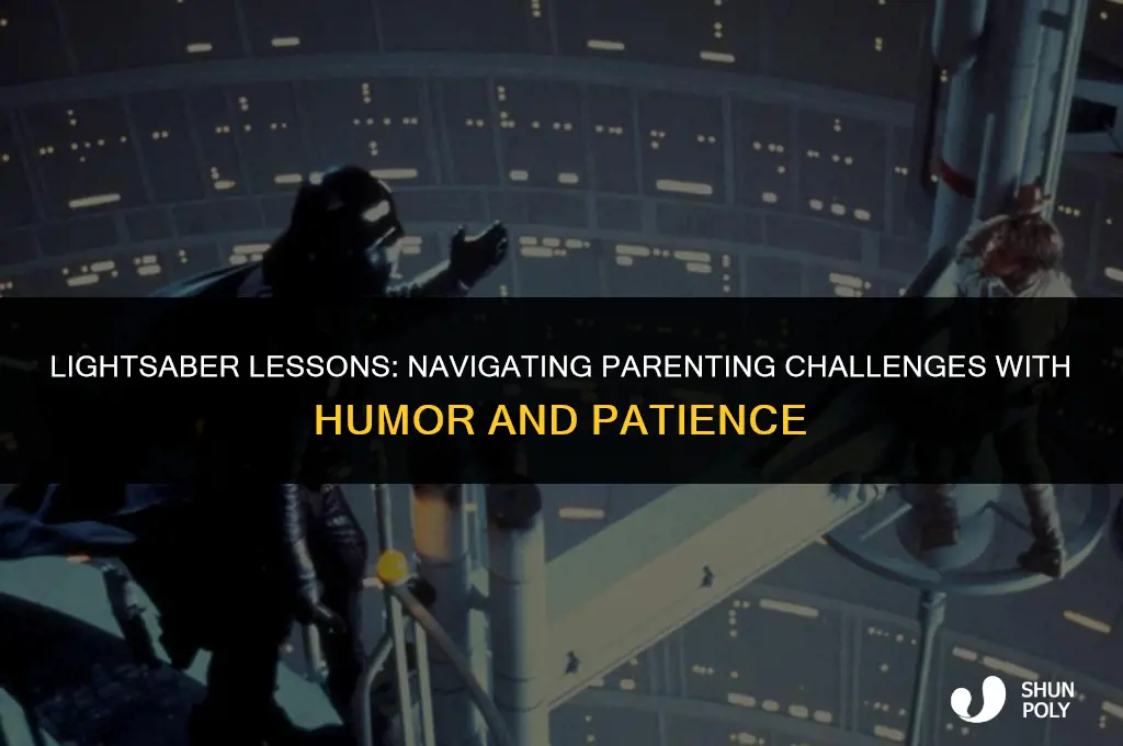 when her son keeps hitting you with his plastic lightsaber
