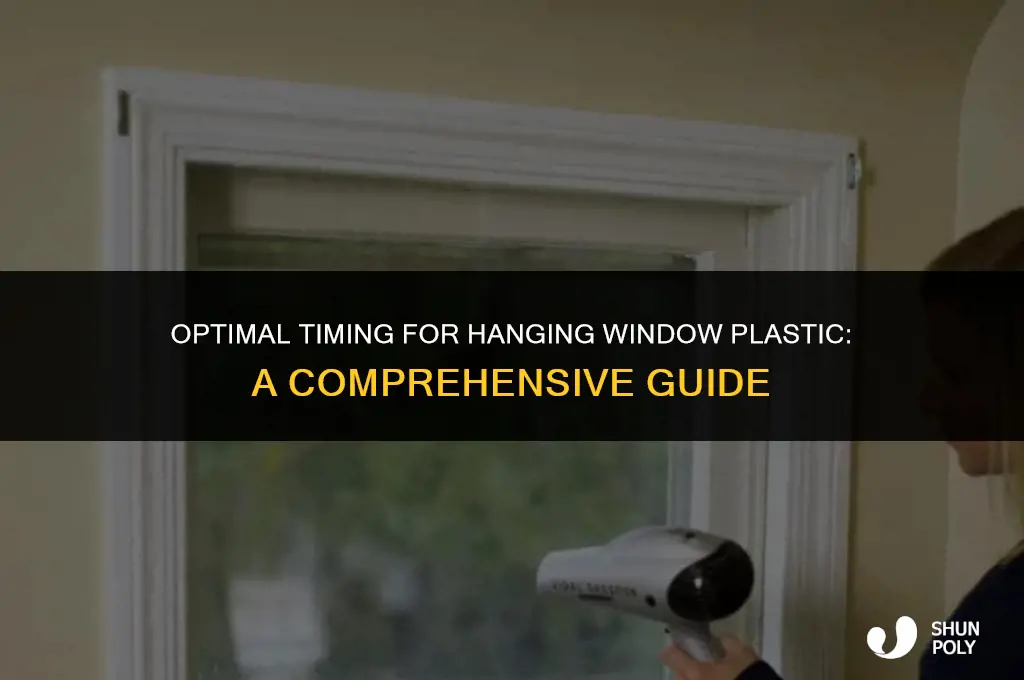 when is the best time to hang window plastic