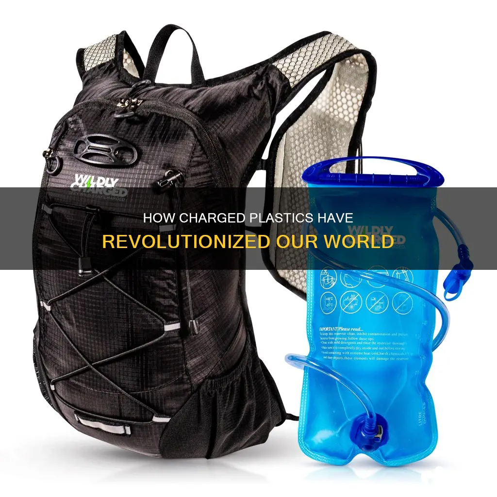when plastic becomes charged it has