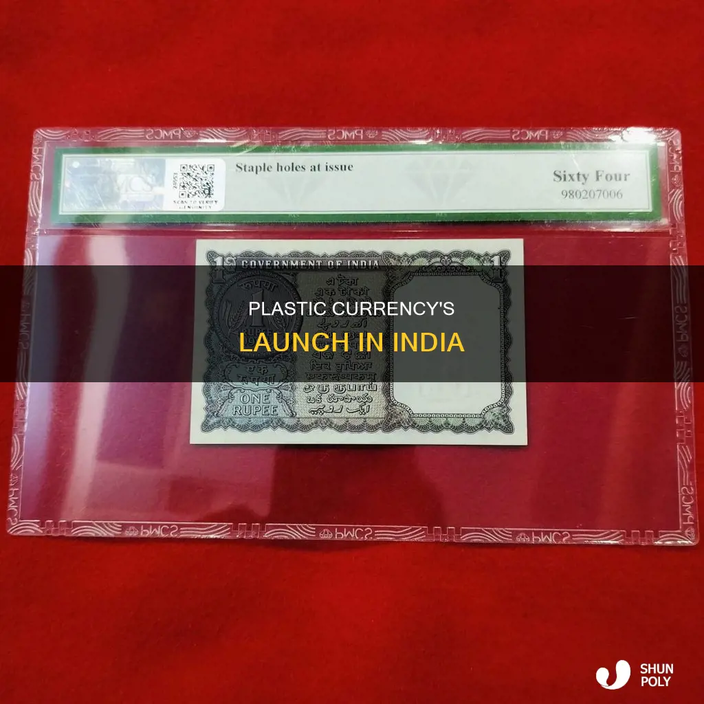 when plastic currency started in india