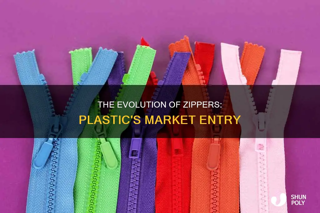 when plastic zippers appeared on market