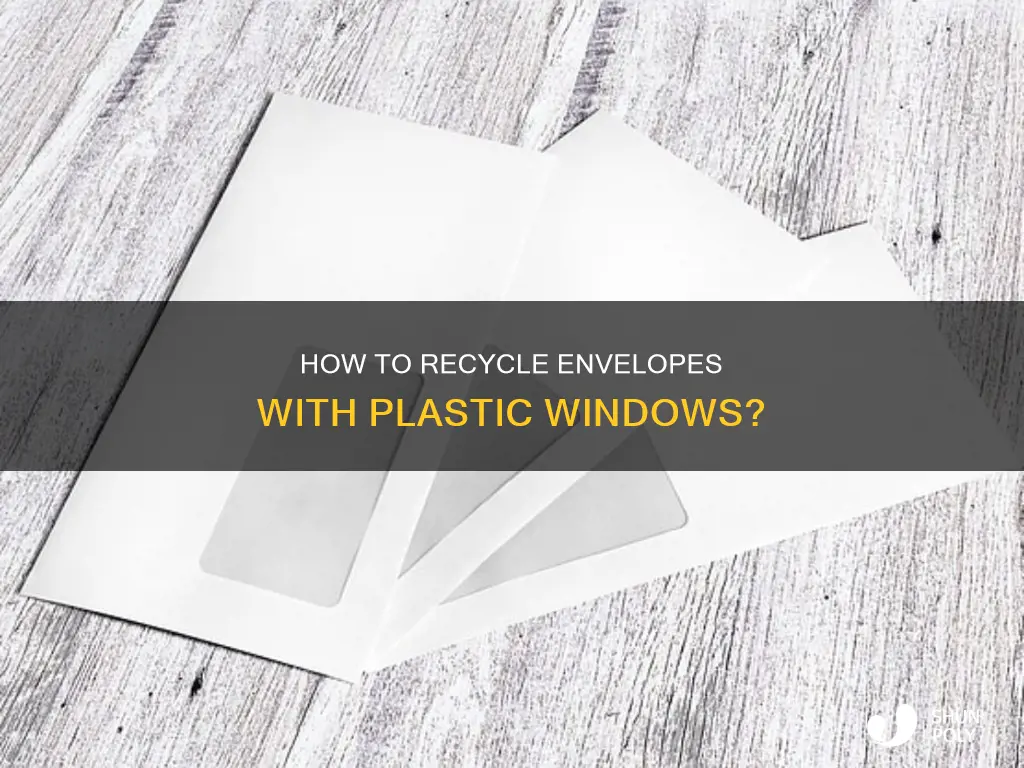 when recycling envelopes plastic window