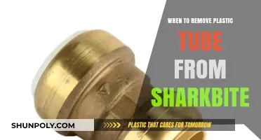 When to Safely Remove Plastic Tubes from SharkBite Fittings
