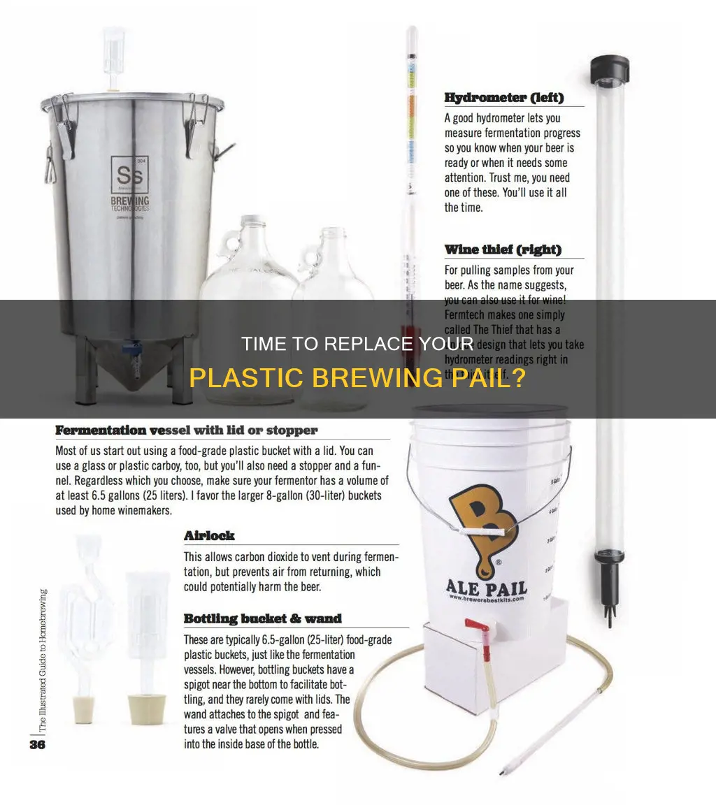 when to replace plastic brewing ale pail