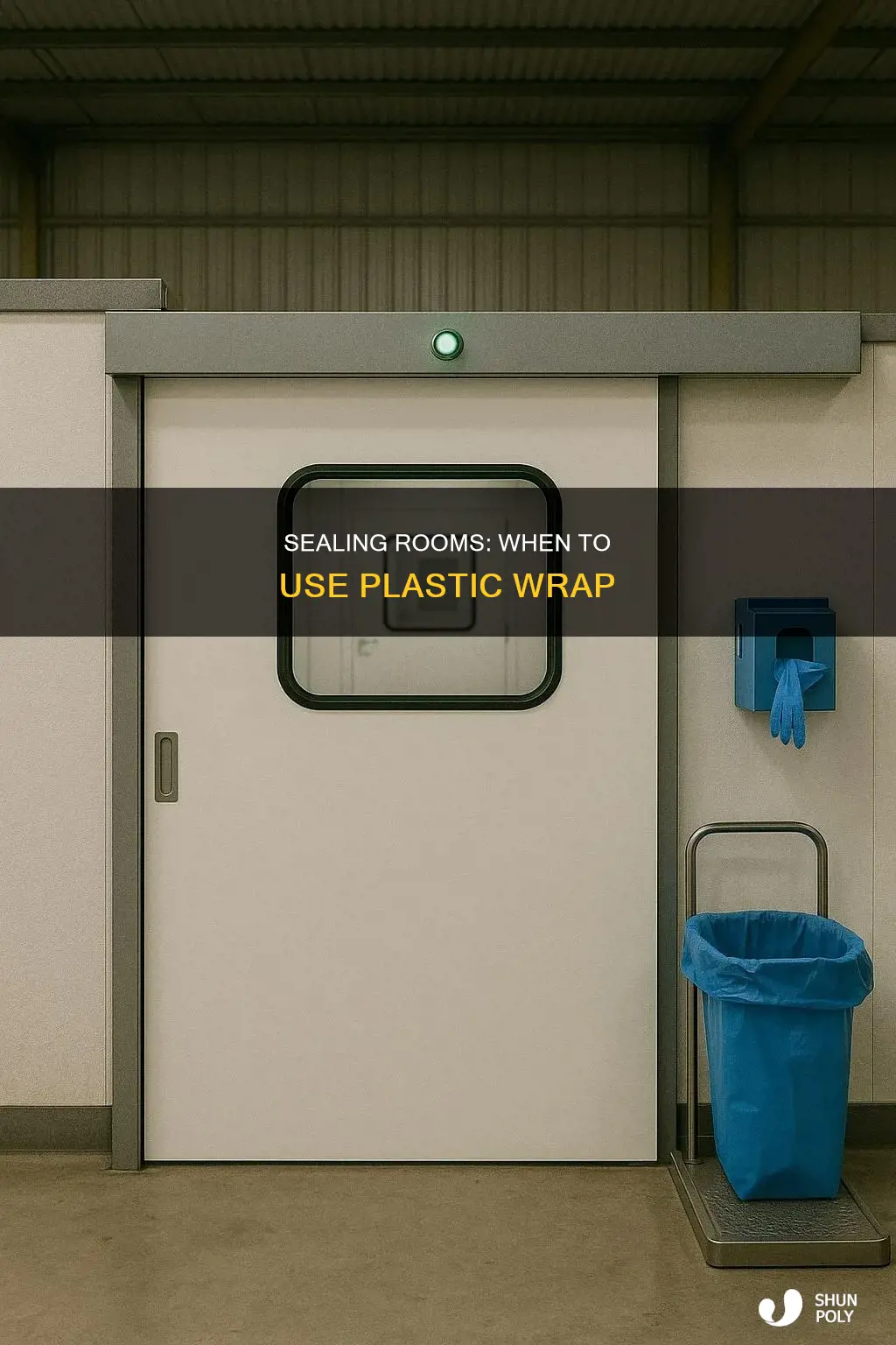 when to seal a room with plastic
