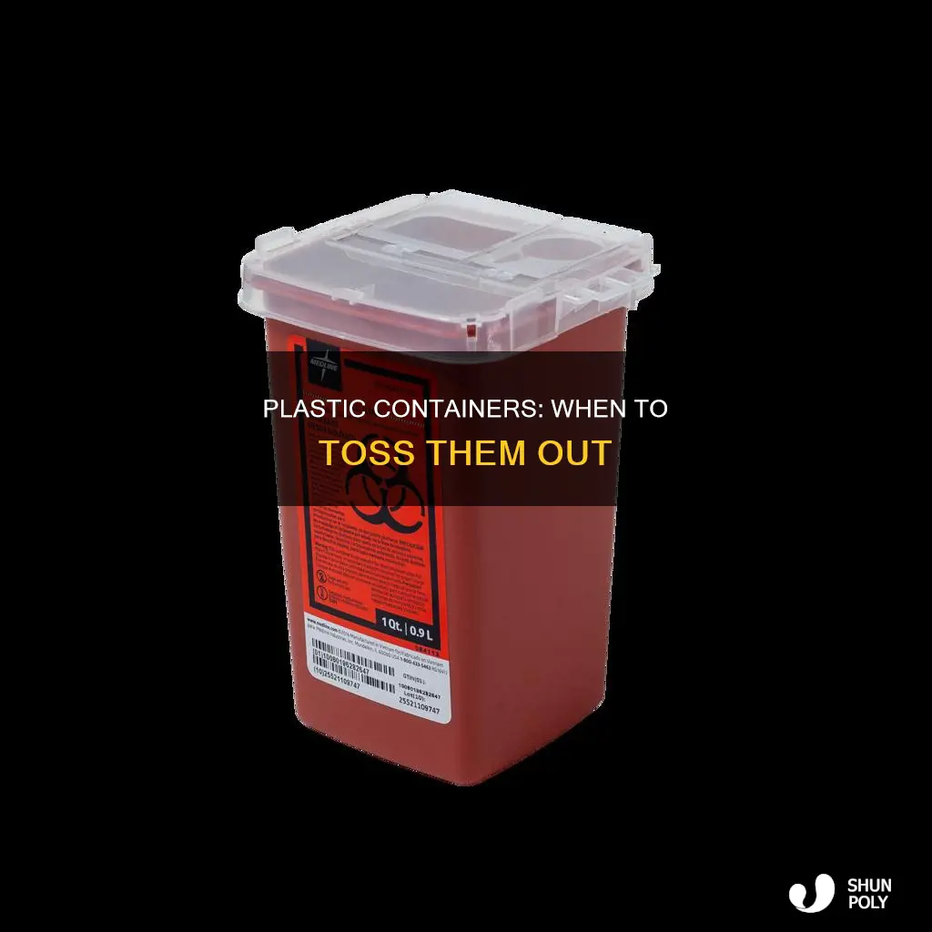 when to throw away plastic containers
