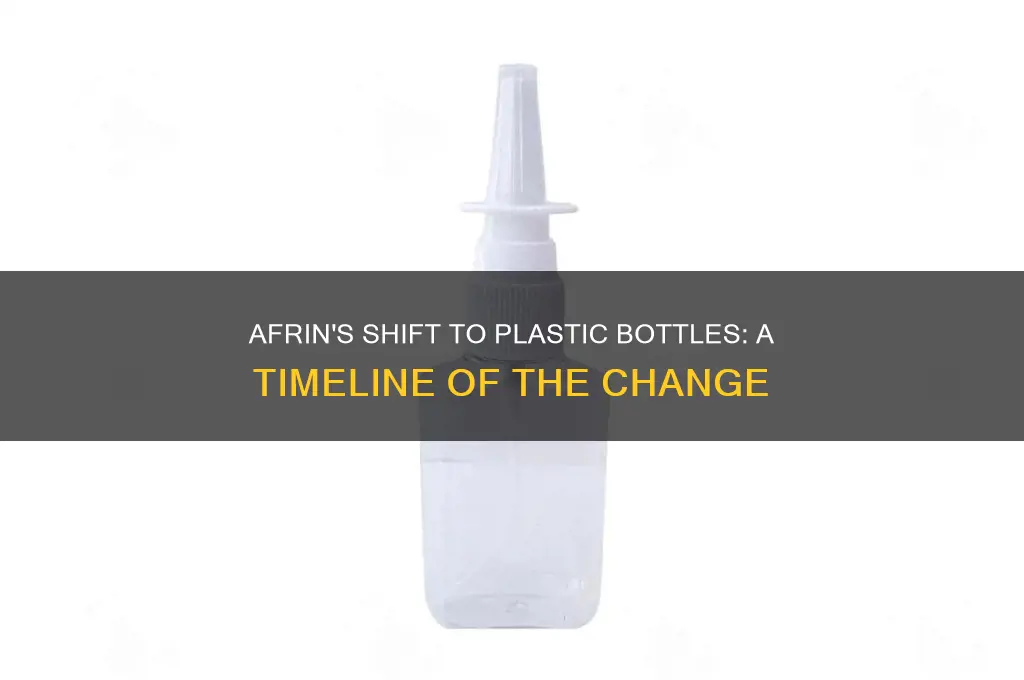 when was afrin made in plastic bottles