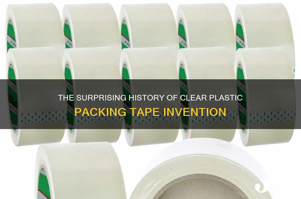 when was clear plastic packing tape invented