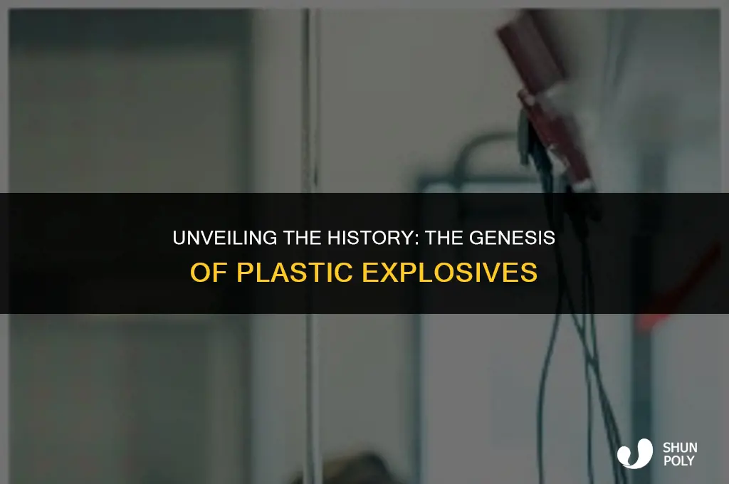 when was plastic explosive invented