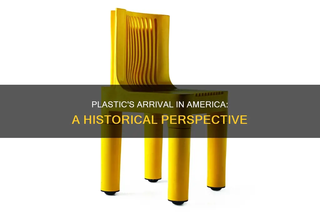 when was plastic introduced to america
