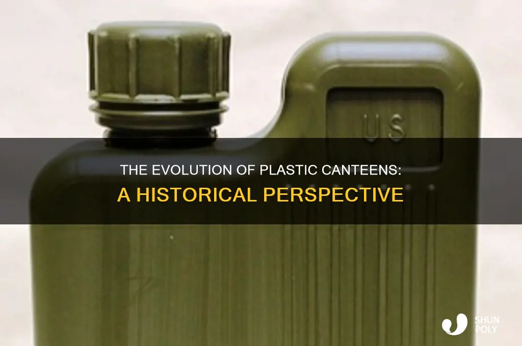 when was plastic made into canteens
