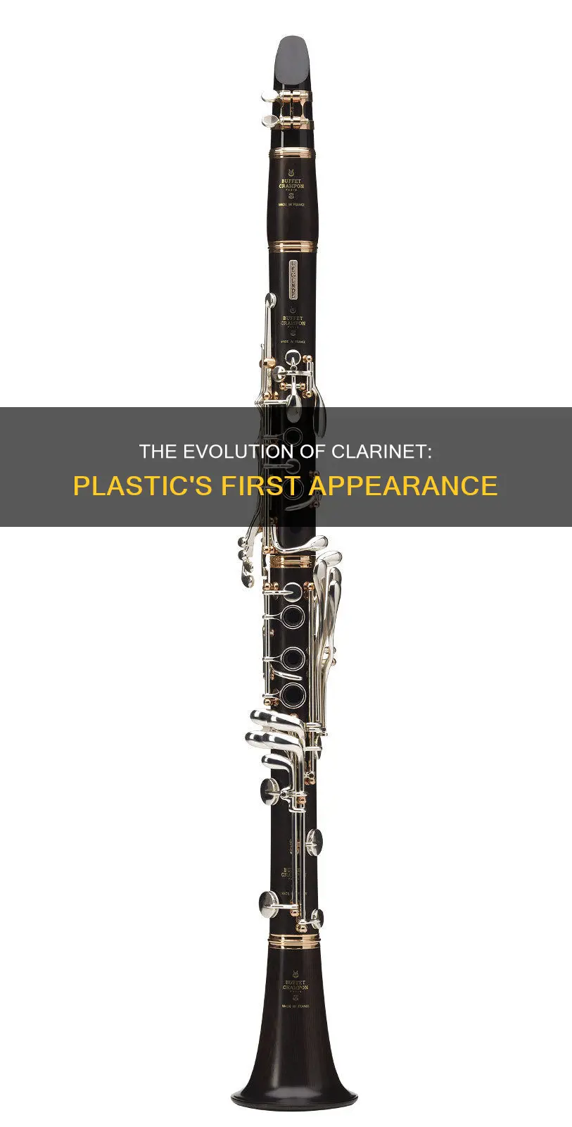 when was the first plastic clarinet