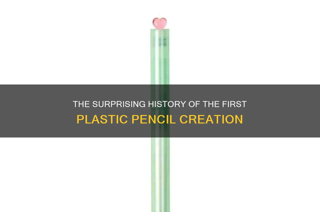 when was the first plastic pencil made