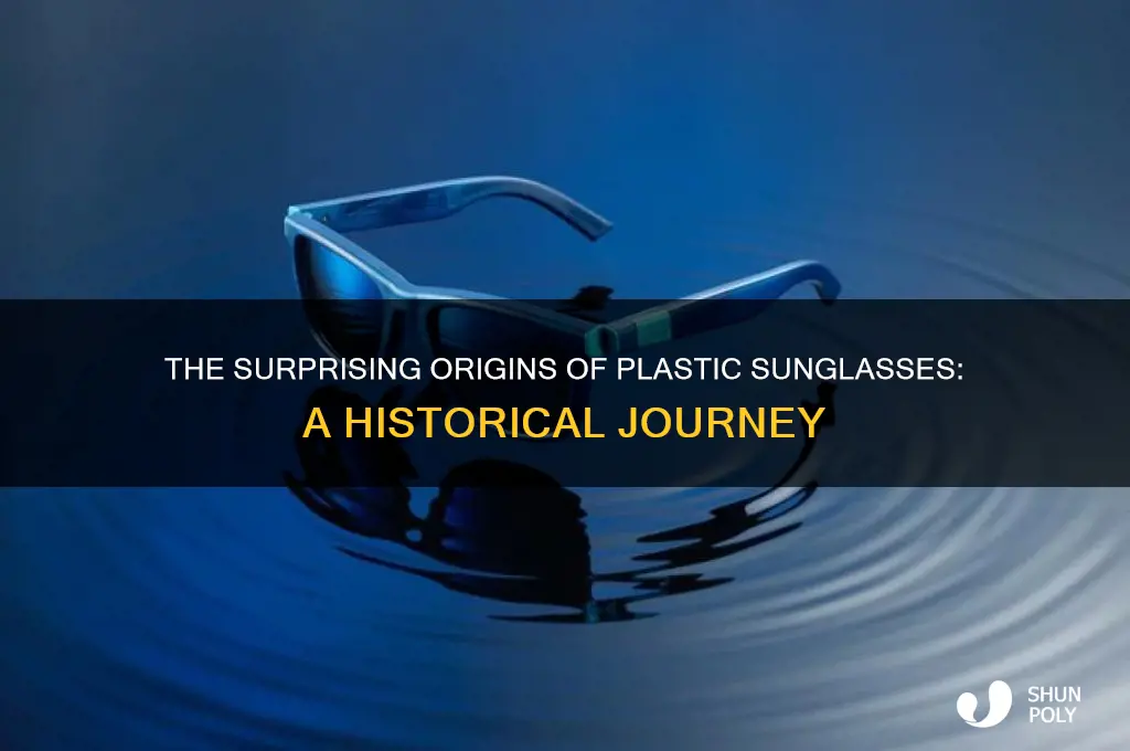 when was the first plastic sunglasses made