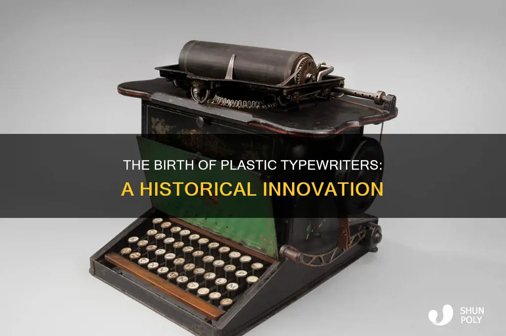 when was the first plastic typewriter made