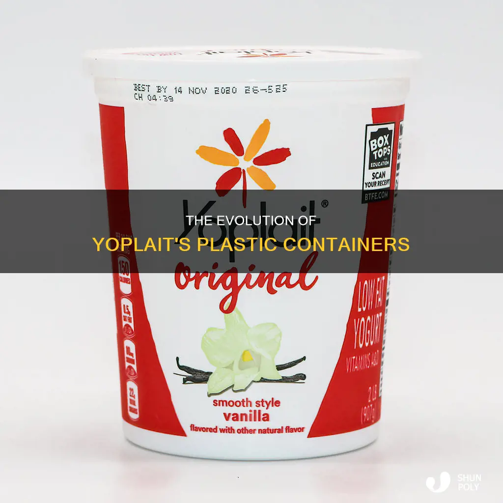 when was the first plastic yoplait container