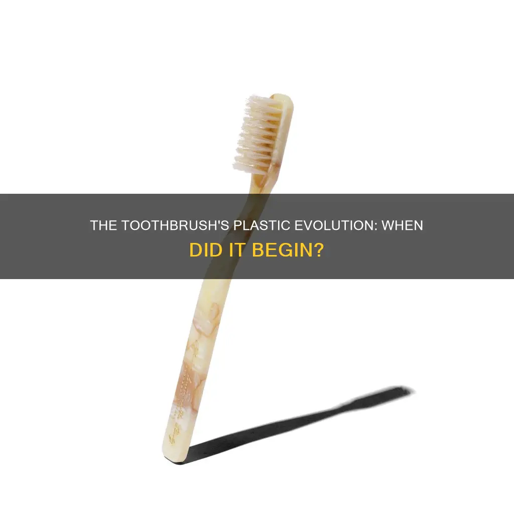 when was the plastic toothbrush invented