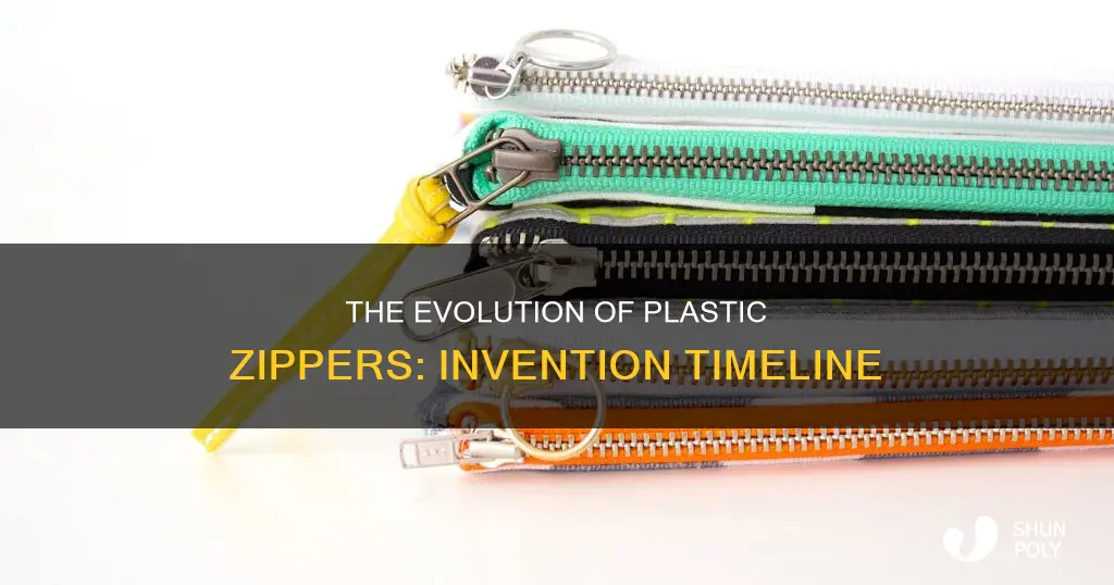 when was the plastic zipper invented