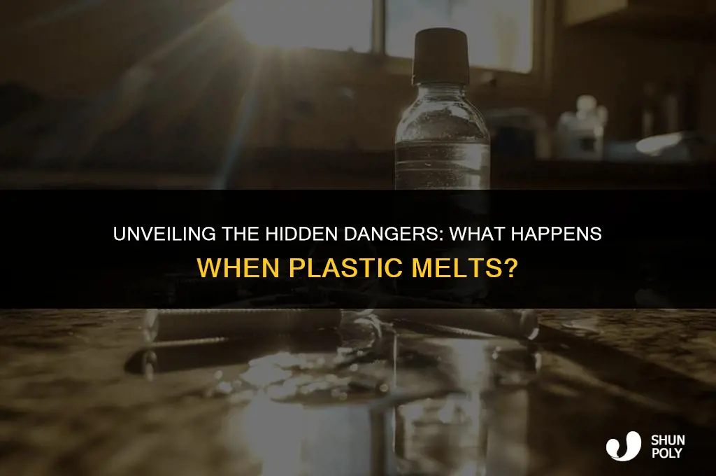 when we melt plastic what does it released