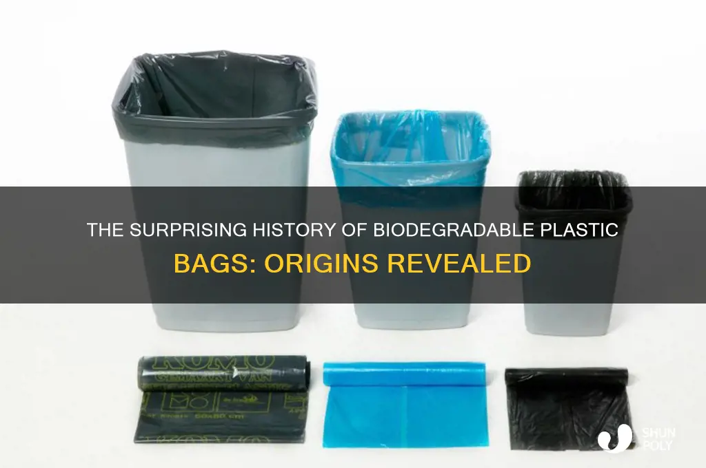 when were biodegradable plastic bags invented