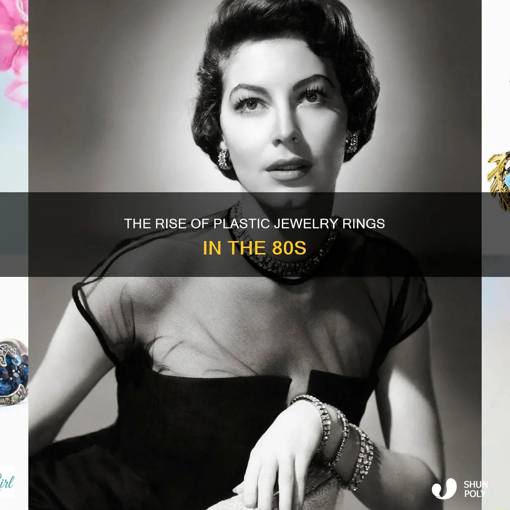 when were large plastic jewelry rings popular