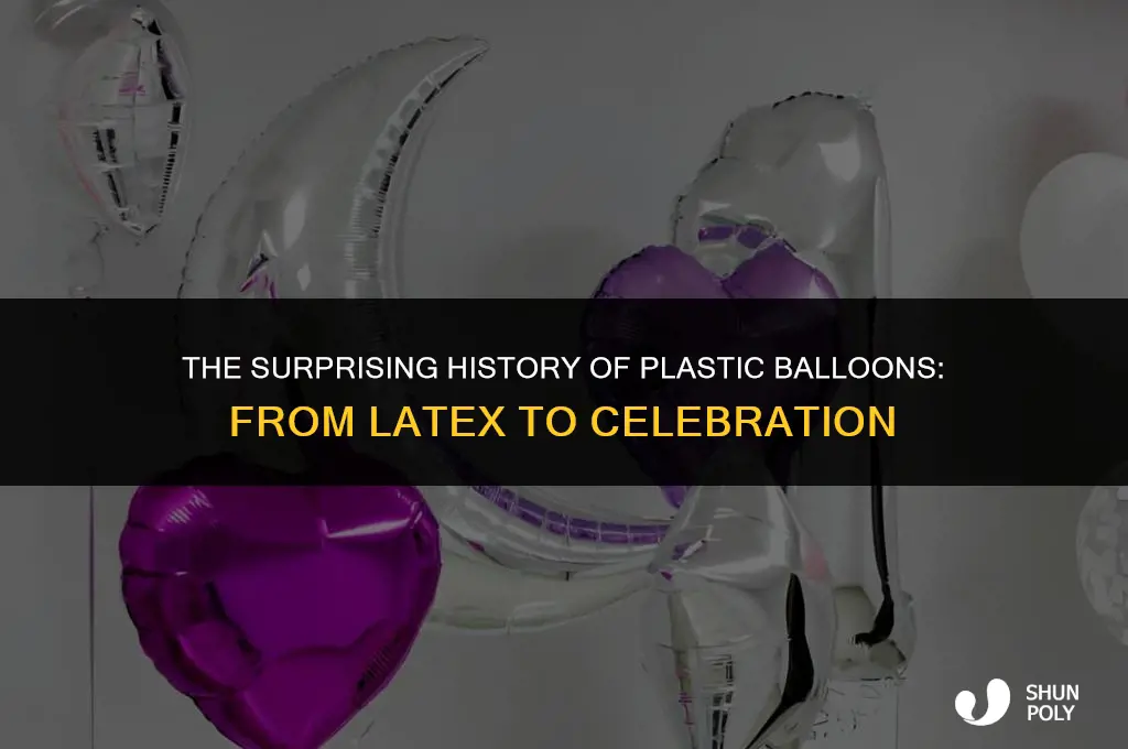 when were plastic balloons invented