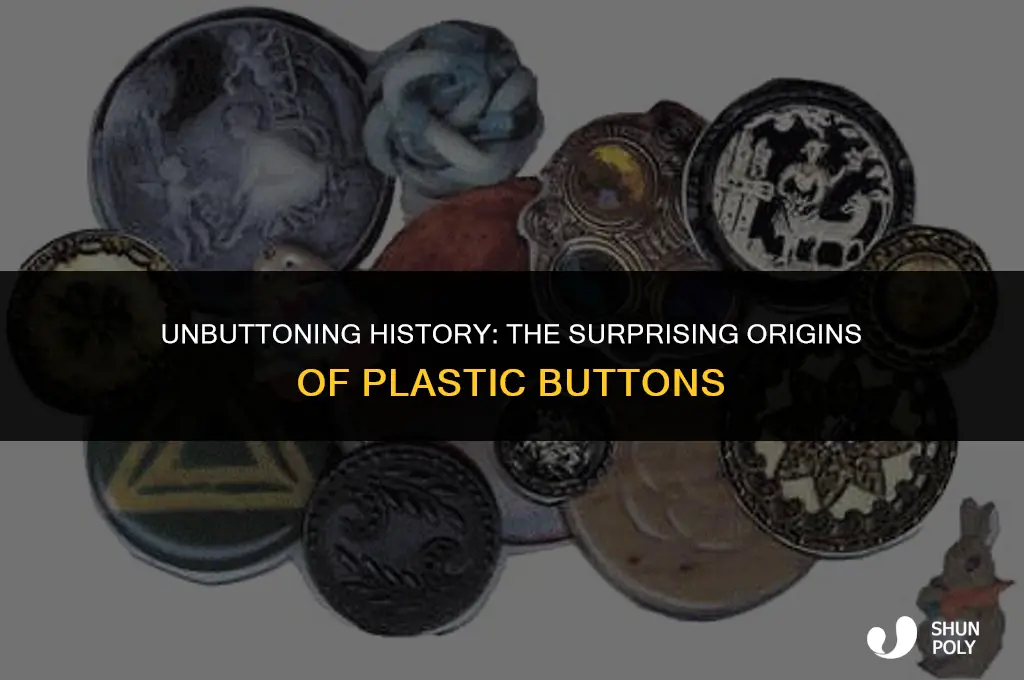 when were plastic buttons invented