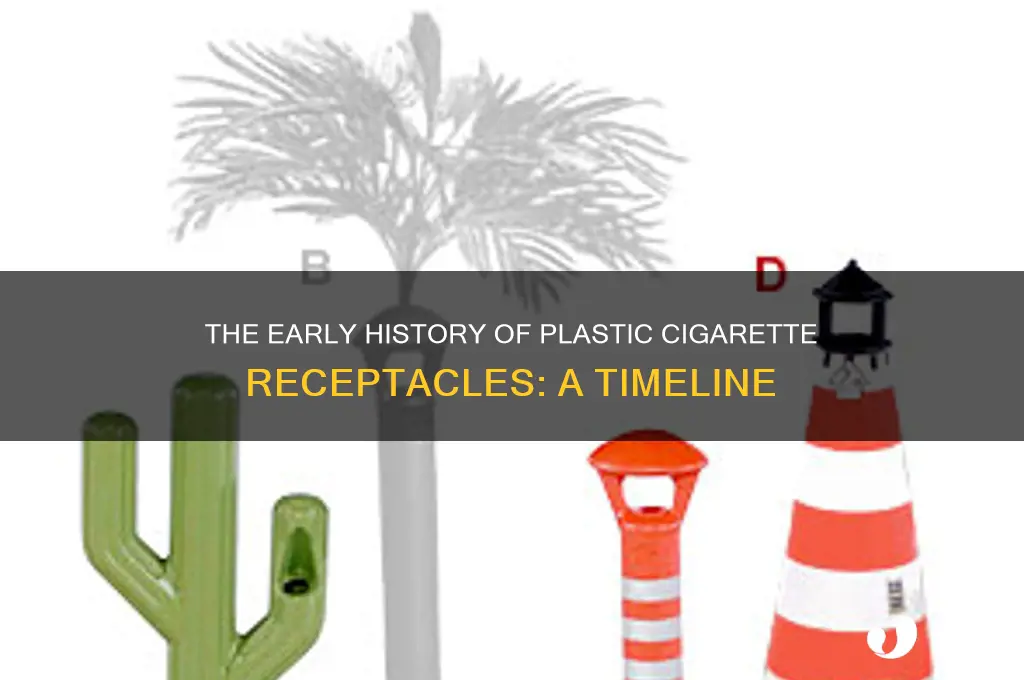 when were plastic cigarette receptacles first made