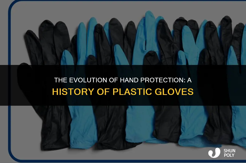 when were plastic gloves invented