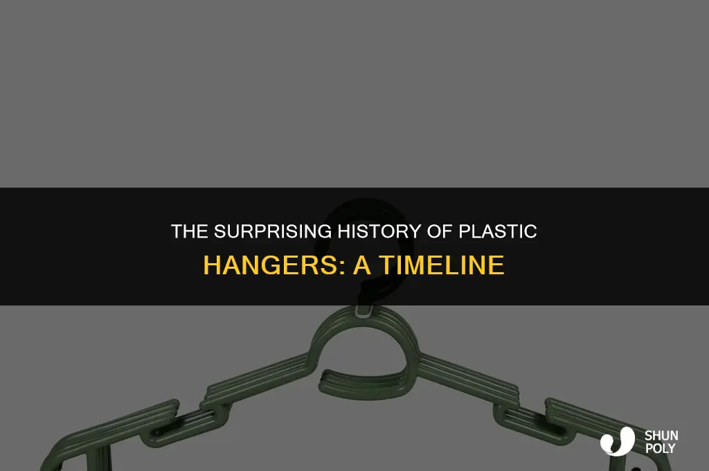 when were plastic hangers invented