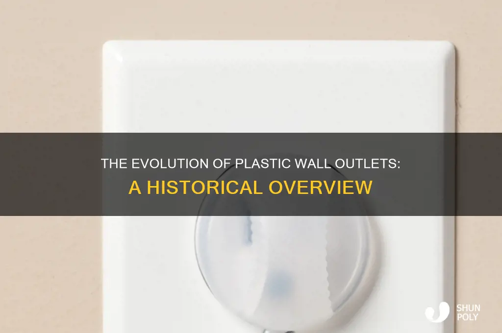 when were plastic wall outlets made