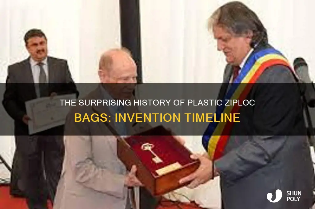 when were plastic ziploc bags invented
