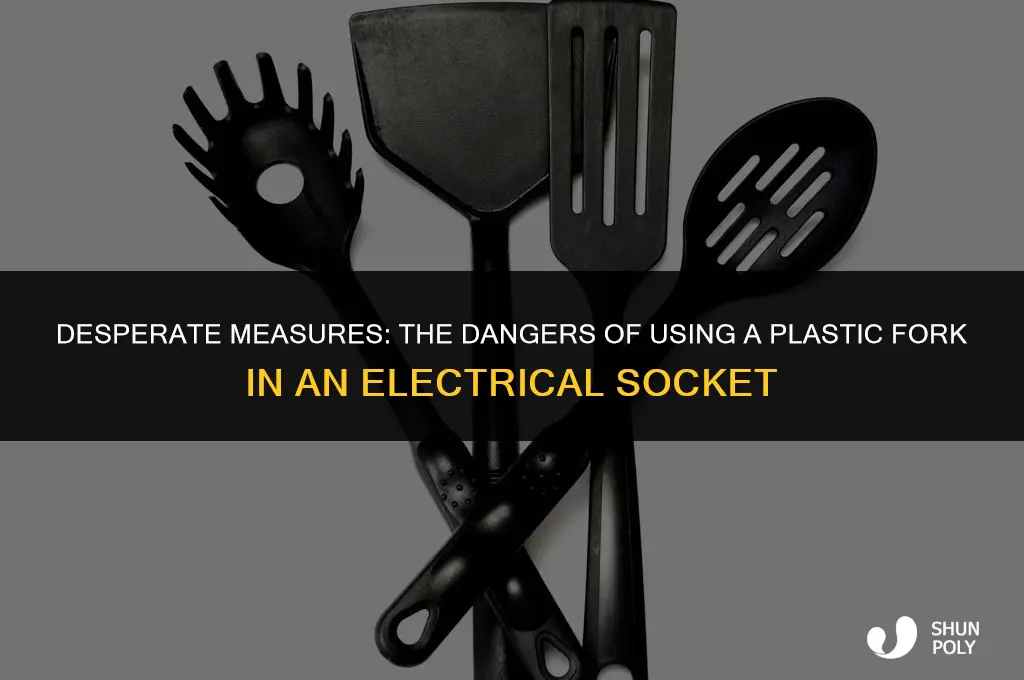 when you wanna die plastic fork electrical socket