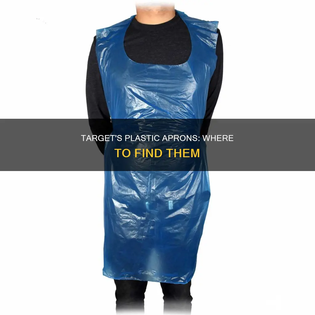where are plastic aprons in target