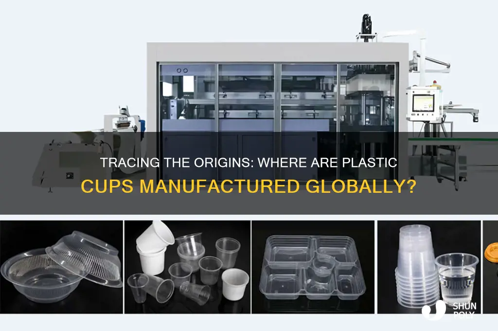 where are plastic cups made