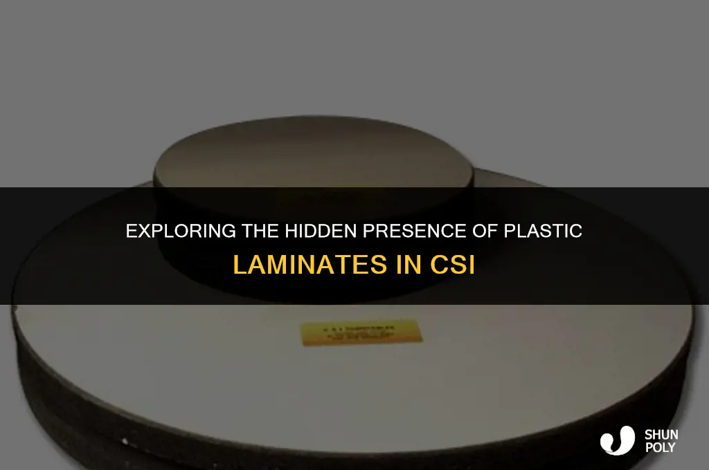 where are plastic laminates located in teh csi