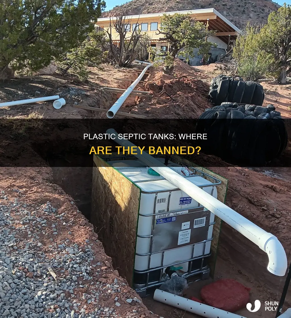 where are plastic septic tanks not legal
