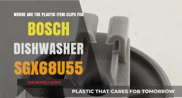 Bosch Dishwasher SGX68U55: Where to Find Plastic Item Clips