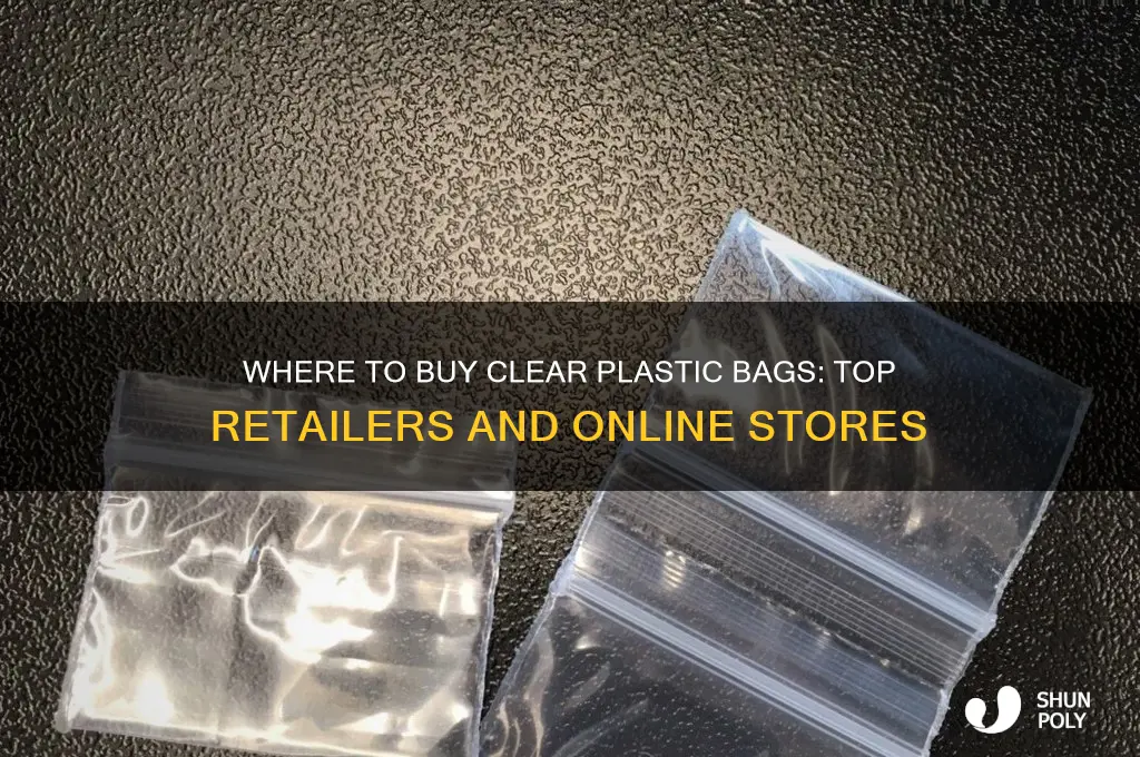 where can by clear plastic bag