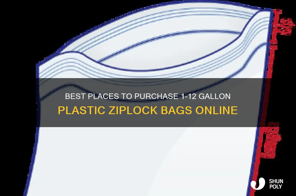 where can i buy 1-12 gallon plastic ziplock bags