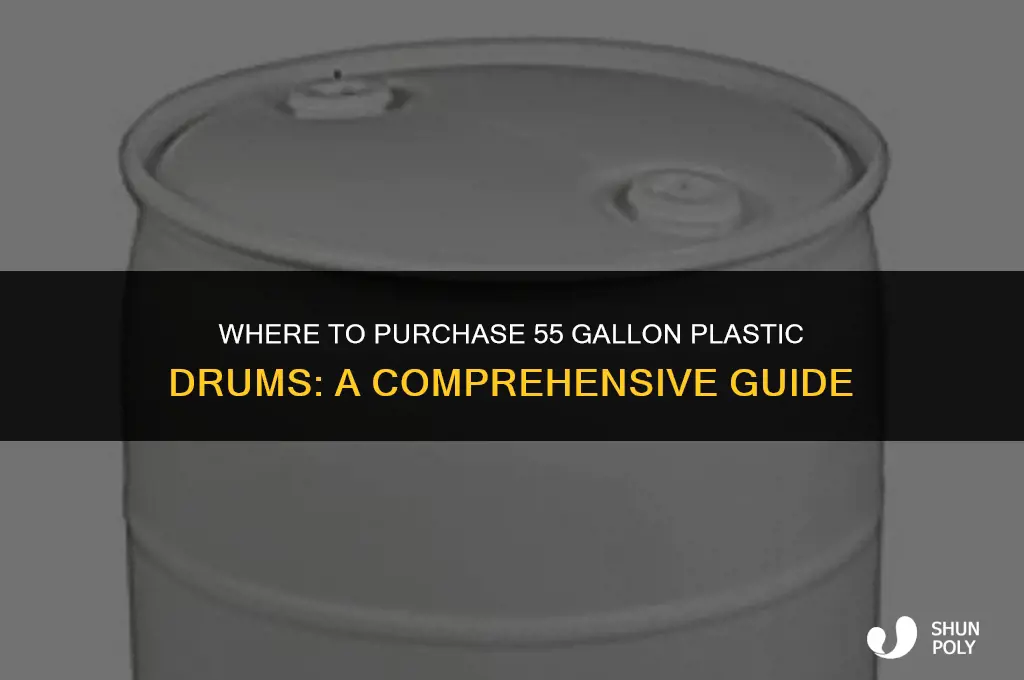 where can i buy 55 gallon plastic drums