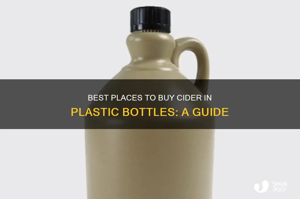 where can i buy cider in plastic bottles