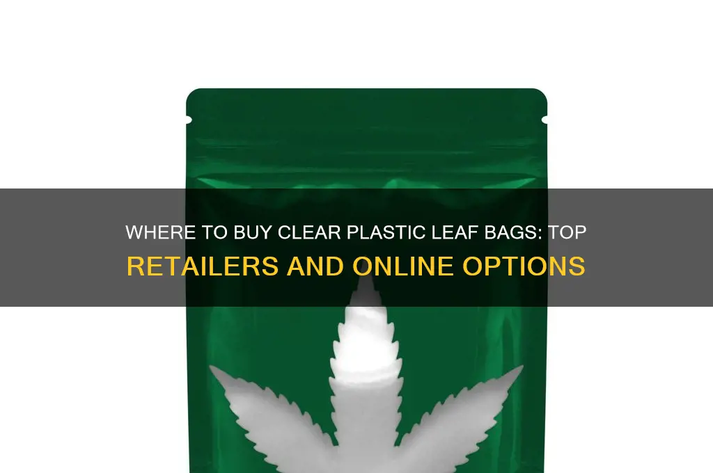 where can i buy clear plastic leaf bags