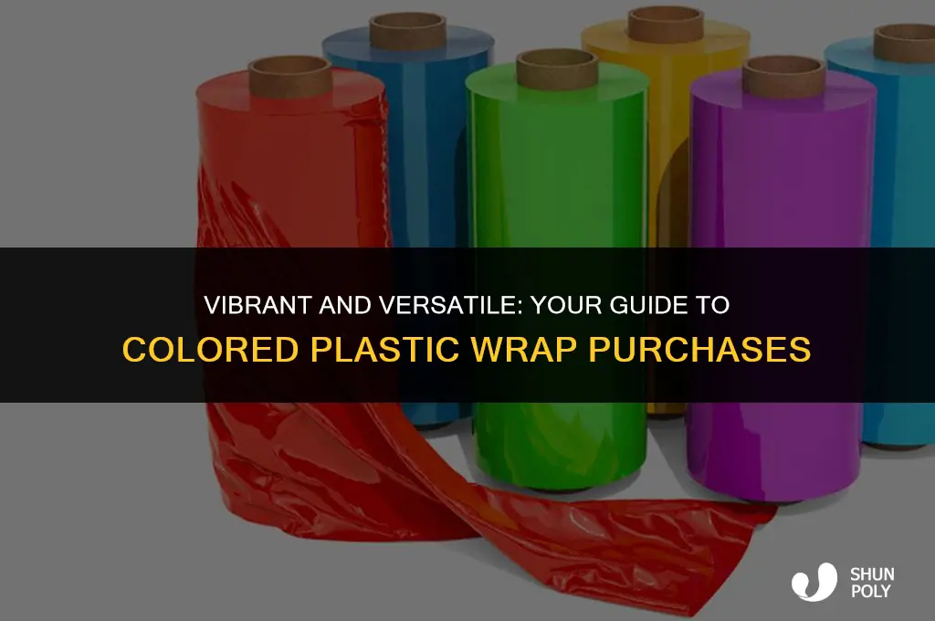 where can i buy colored plastic wrap