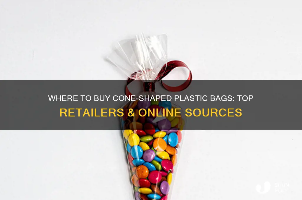 where can i buy cone shaped plastic bags