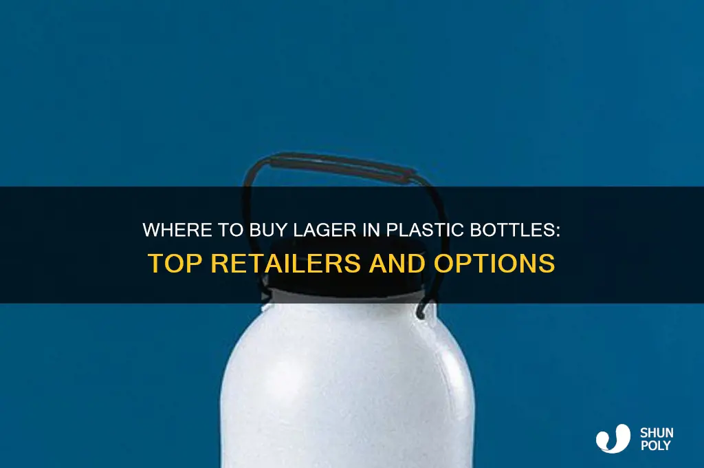 where can i buy lager in plastic bottles
